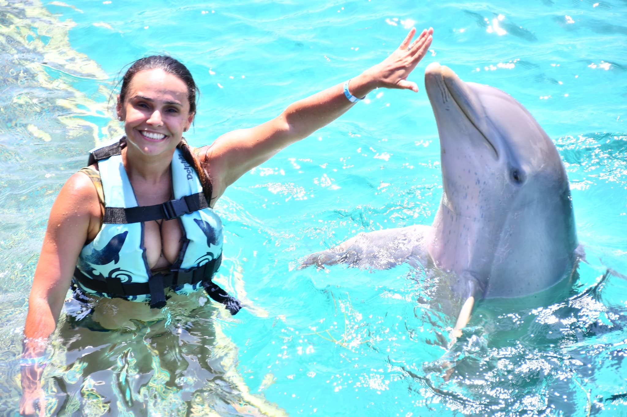Isla Mujeres: Dolphin Connection — nado con delfines y buffet